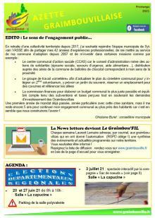 une de la gazette de printemps 2021